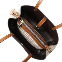 CH Women's Large Capacity Handbag Daily Commuting High-end Versatile PU Material Letter Printed Design Women's Crossbody Bag - Image 6