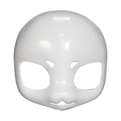 DIY White Full Face Masks for Creative Art and Cosplay (Type D)