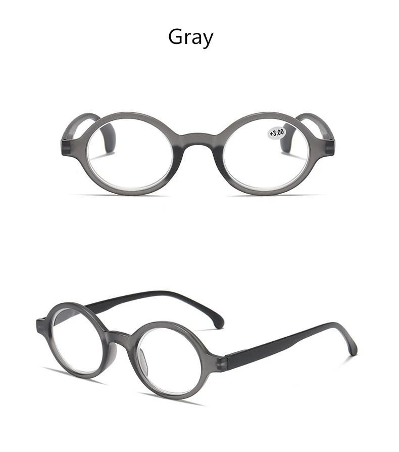 Mai Blume Retro Brille für Sichtheit Runde Vintage Brillen für Männer Frauen Rahmen mit Dioptrien +1+1,5+2+2,5 – Detail 9