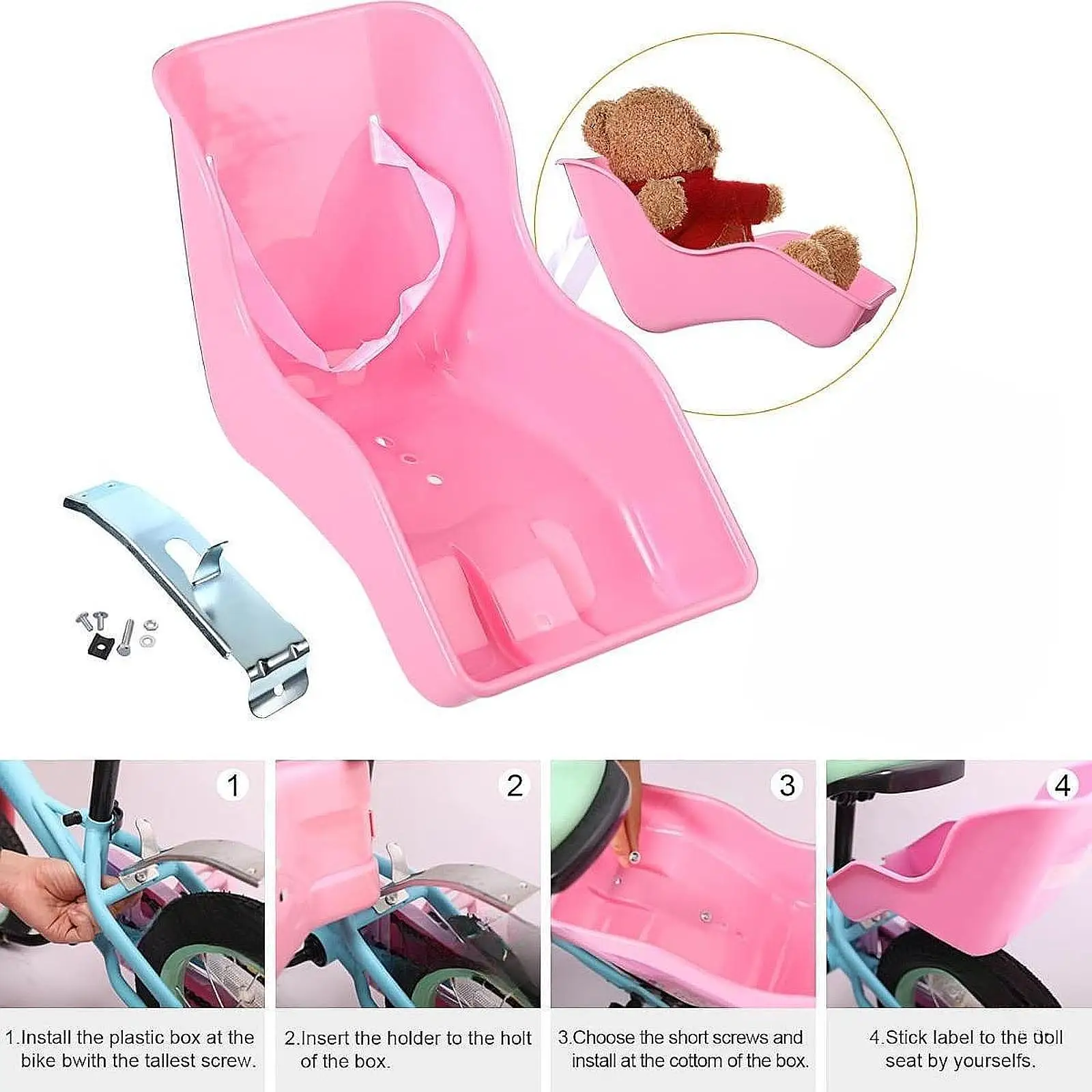 Bicycle Saddle Saddle Cover Seat Cover Seat Cushion Bike Riding Cushion Girls Bike Doll Seat Accessories