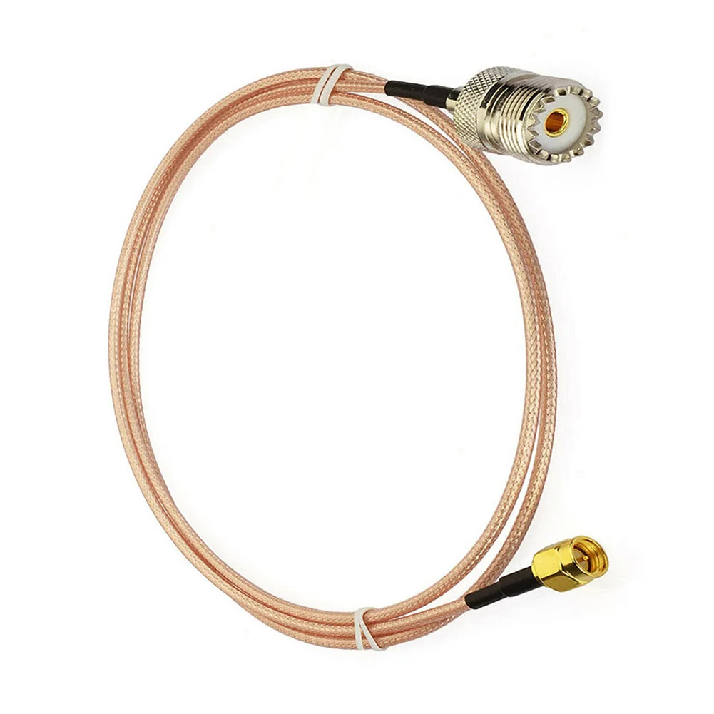 

1pcs Cable 2pcs Adapter SMA To UHF RF Coaxial Cable + SMA And SMA To UHF Adapter Stable Performance And High Reliability