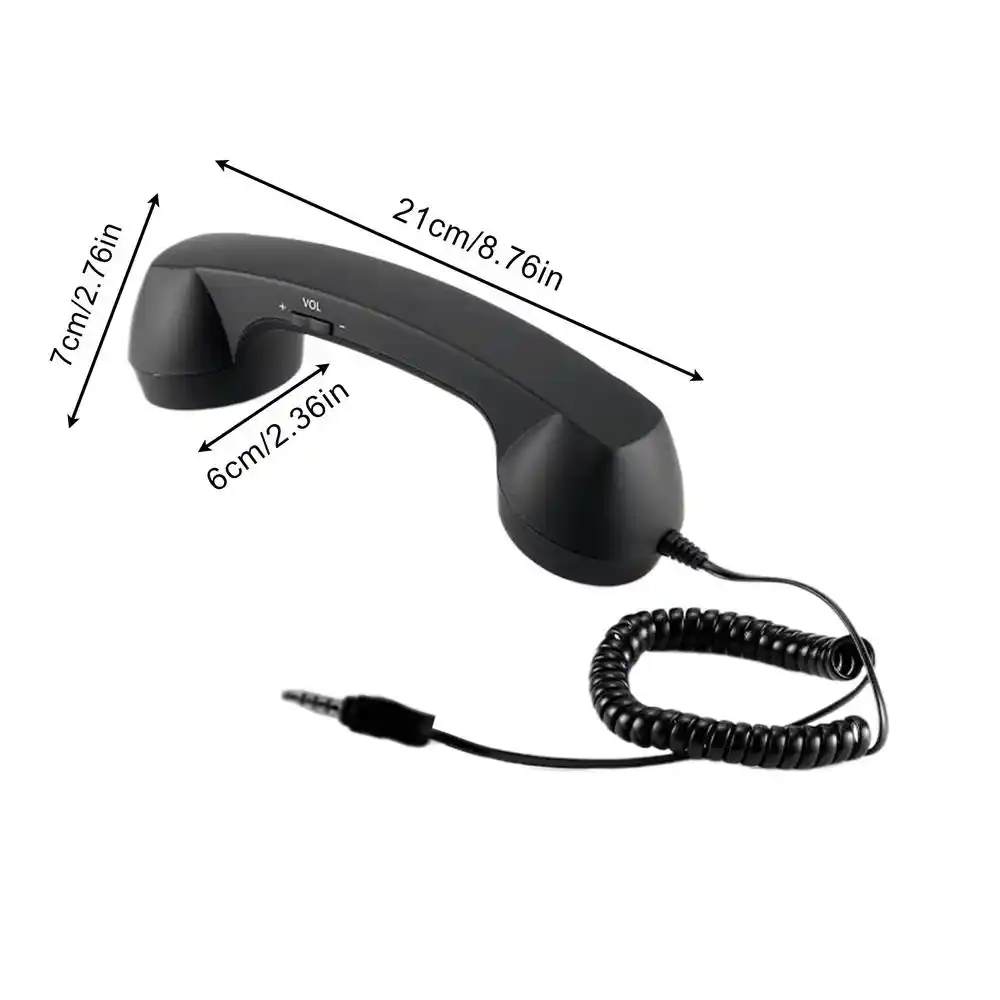 Handset met snoer voor mobiele telefoon - retro Type-C klassieke