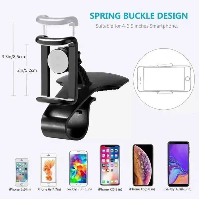Phone Holder Universal Car Dashboard Clip Mount GPS Bracket For iPhone Xiaomi Samsung