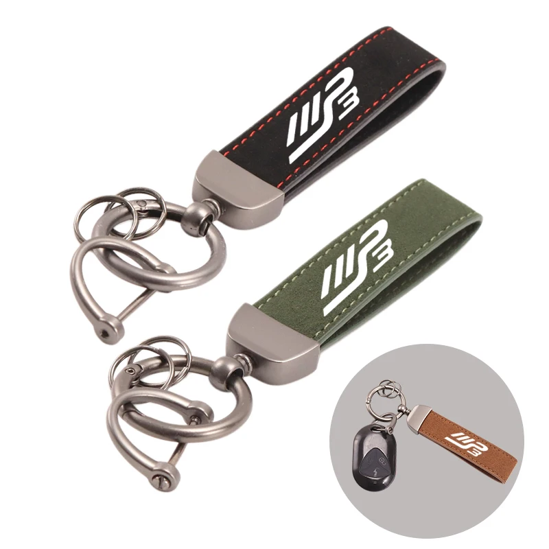 Portachiavi per moto Deluxe in pelle scamosciata di alta qualità, accessori per Piaggio MP3 125 300 400 500 MP3125 MP3300 MP3500