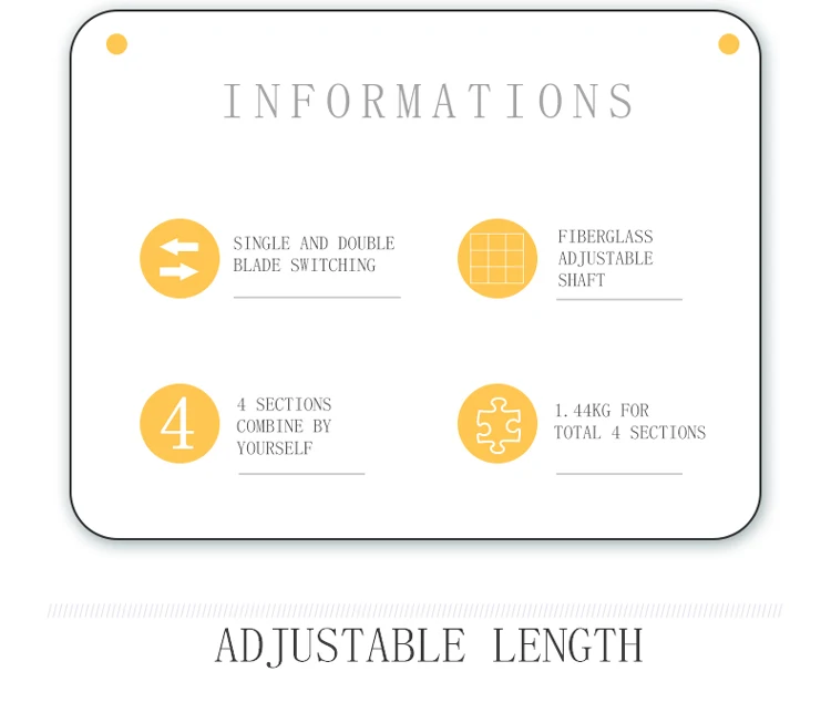 Description Picture 4 of itemHEALING Kayak Fiberglass Sup Paddle 4Pcs Adjustable Stand Up Paddle Boards Lightweight Durable Packable Travel-Friendly  Surfing