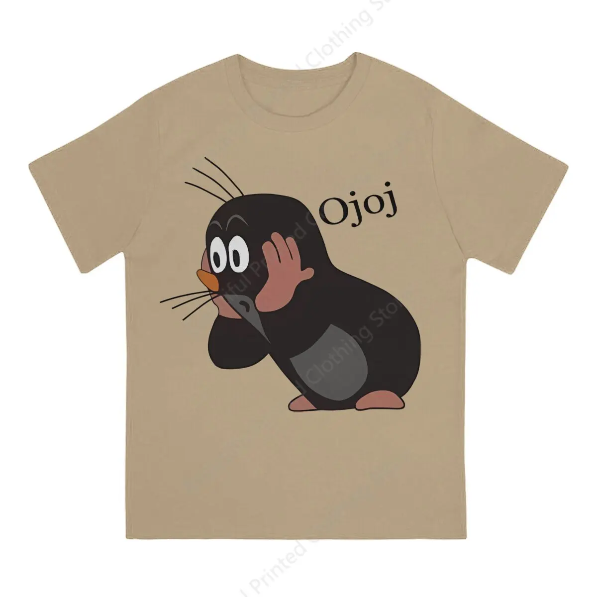 100% Cotton T-shirt The Little Mole Print Cool Men's Women's T-Shirts 2
