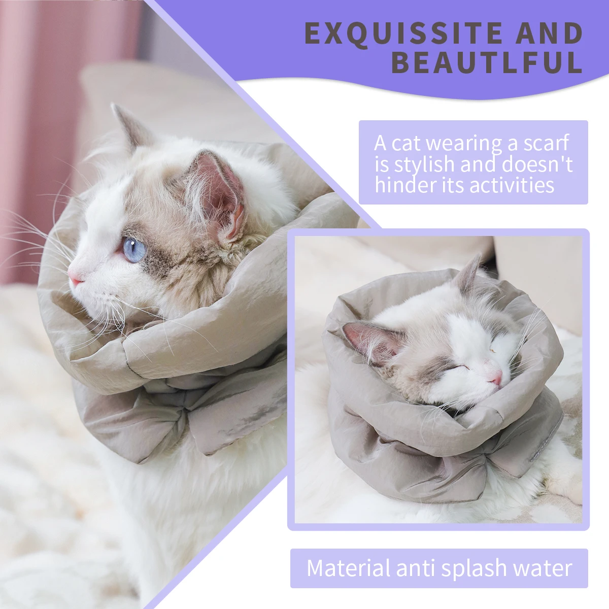 Soft Inflatable Cat Recovery Collar