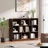 Bookshelf, 3-Tier Open Shelf Bookcase, 10 Cube Storage Organizer with Anti-Tilt Device for Bedroom Living Room 4