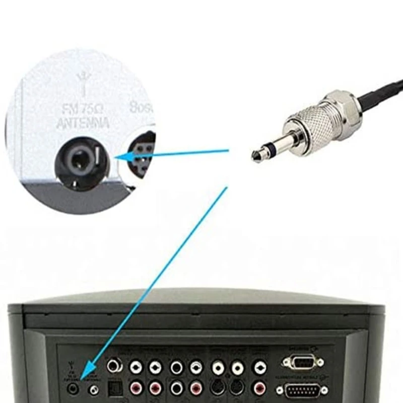 50 ohm AM/FM Antenna Stereo Receiver Home Theater Receiver Tuner Magnetic Base FM Radio Antenna For Indoor Video Accessory radio antenna