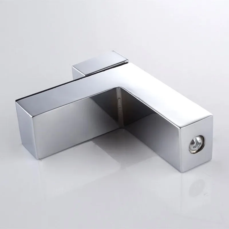 F-type glass clip Glass Clamp Glass Plated Brackets Zinc Alloy Chrome finish Shelf Holder Support Brackets holder 1Pcs glass shelf clamp holder glass fasteners