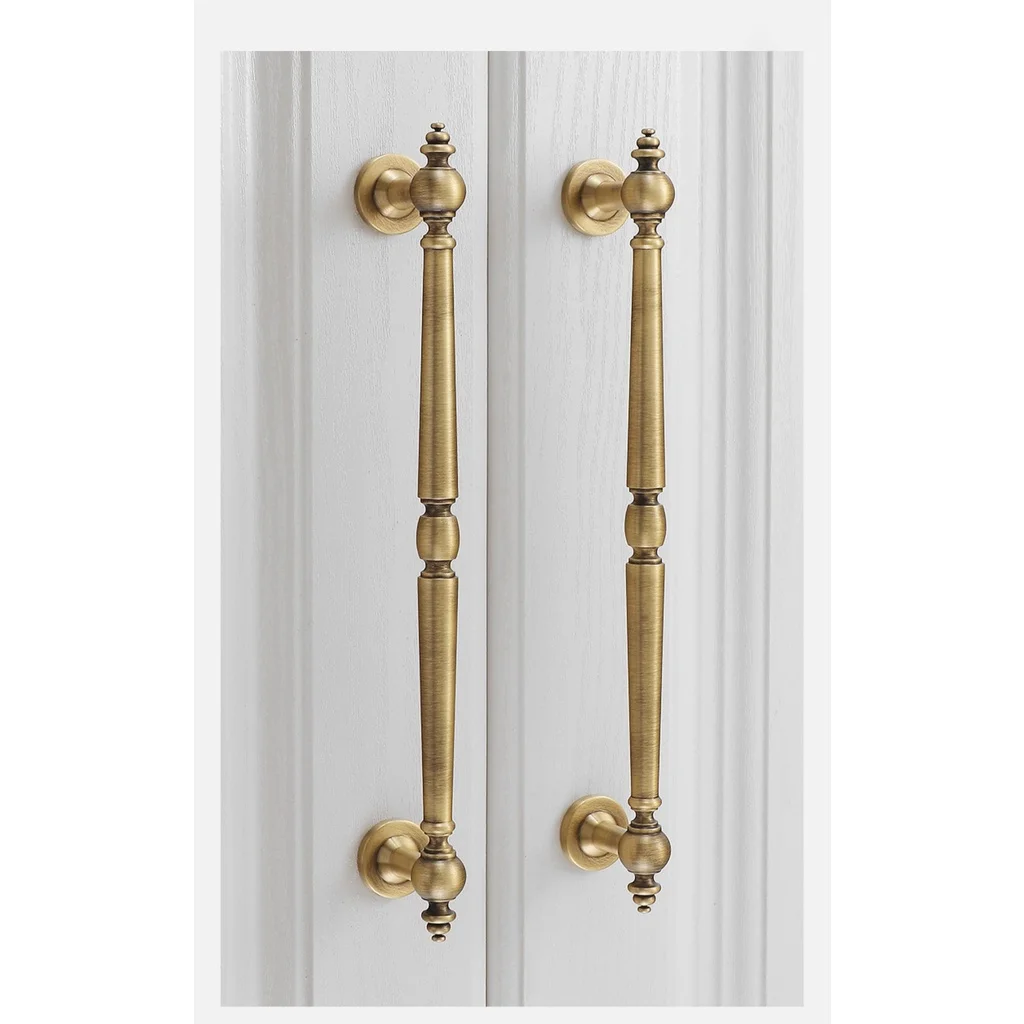 Antique Retro Bronze e Latão Sólido Gaveta