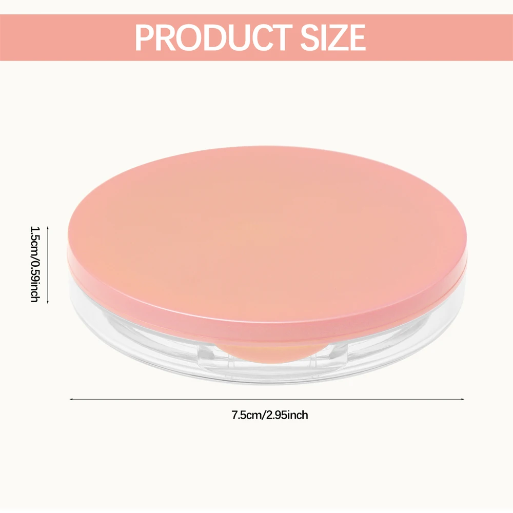 1Pcs Compact Cosmetic Container With Mirror Portable Loose Powder Case Empty Reusable 5g Powder Case Travel Size Makeup Box