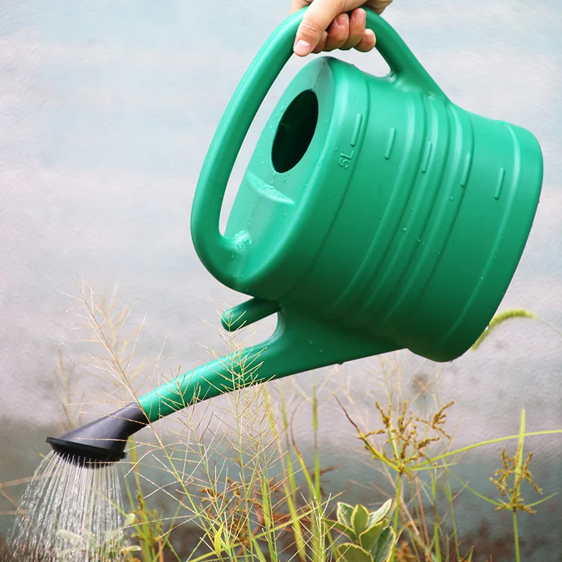 Long Mouth Watering Can Garden Gardening Tools Plastic Large-Capacity Watering Watering Watering Sprinkler Pot Thickened