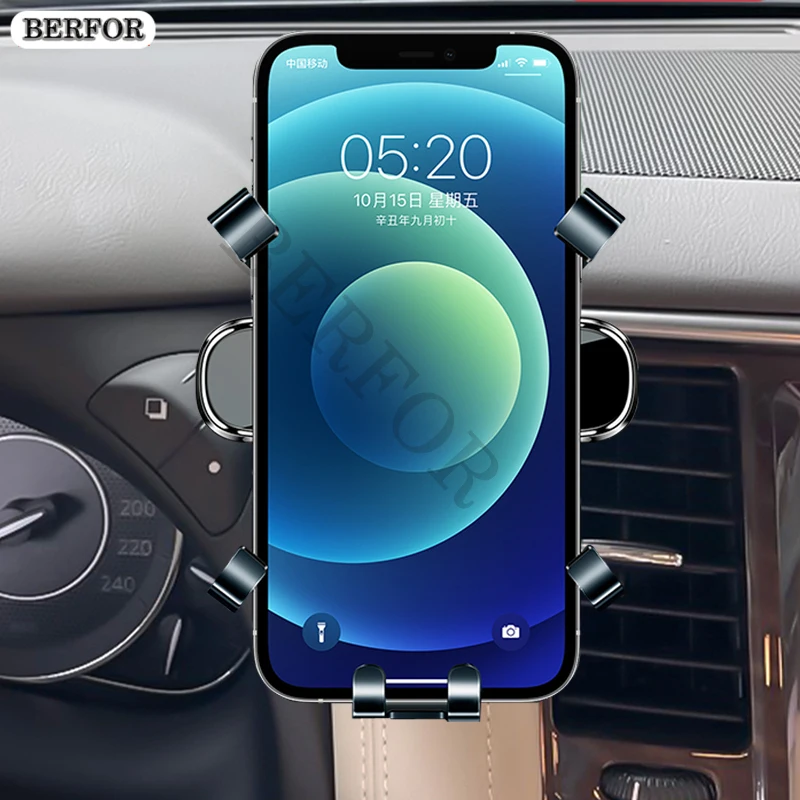 LHD Car Mobile Phone Holder Special Air Vent Stand GPS Gravity Navigation Bracket For Nissan Patrol Y62 2012- Accessories