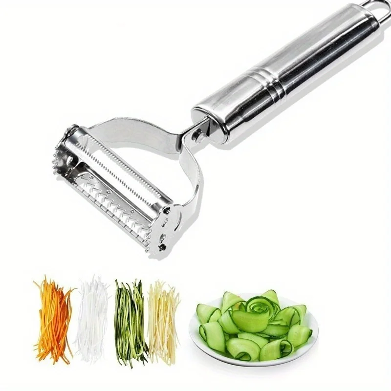 Multifunctional KITCHEN Peeler ผักผลไม้ Peeler สแตนเลสทนทานเครื่องตัดมันฝรั่งในครัวเรือน Shredder แครอท Peeler 1