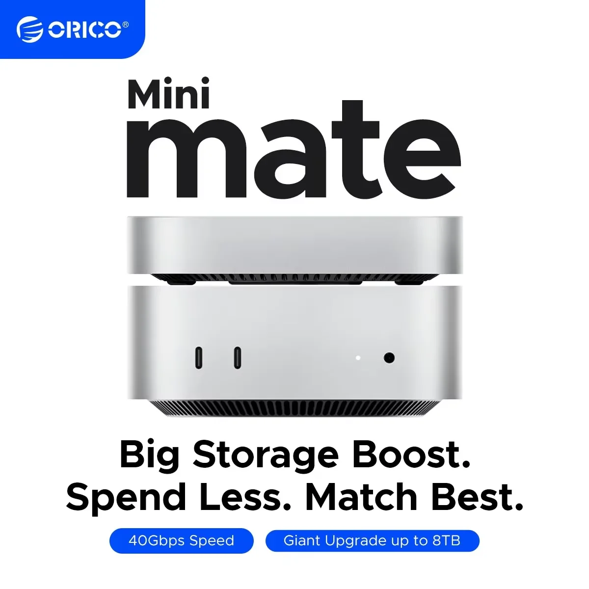 Macデスクトップ ORICO MiniLink M2SSD X2 RAID USB4 40Gbps Amazon.co.jp: ORICO MiniLink Mac Mini M4 アルミ製ドッキング