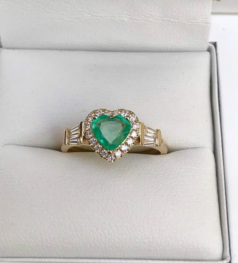 Elegant Noble Gold Color Heart Ring for Women Fashion Inlaid White Zircon Stones Wedding Rings Bride Engagement Jewelry - Image 5