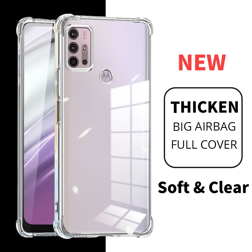 Shockproof Airba Clear TPU Soft Silicone Phone Case - Enhanced Protection Cover