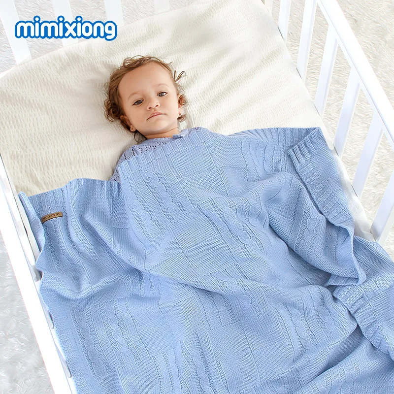 

Baby Gauze Muslin Blanket Newborn Knitted Sleeping Cover Quilt Bath Towel Infant Bedding Swaddle Wrap Bathrobe Square Towels