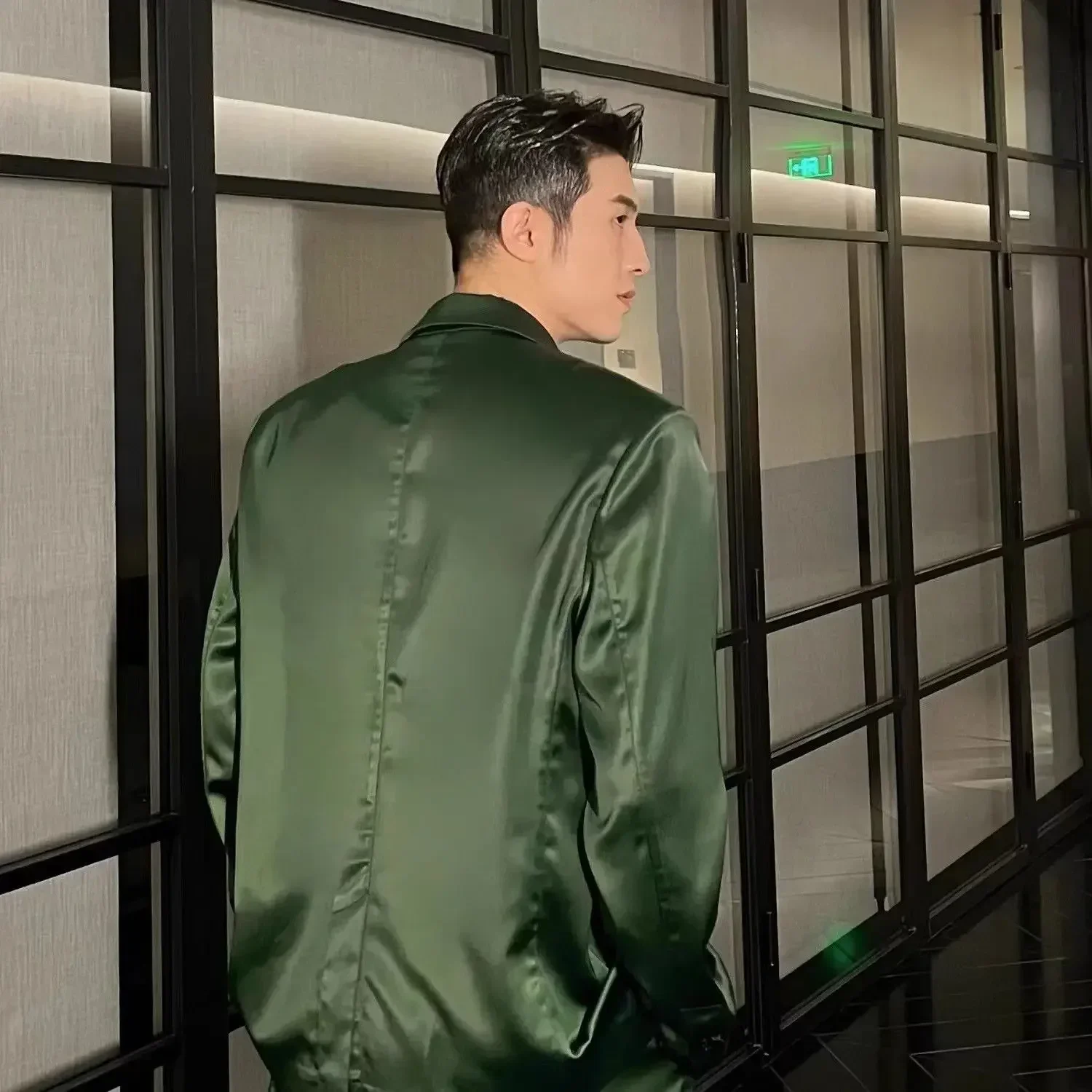 Spring New Niche Casual Temperament Suit  Fashion Loose High Street Loose Overcoat Long Pants Men Trousers Set Male Clothes 4