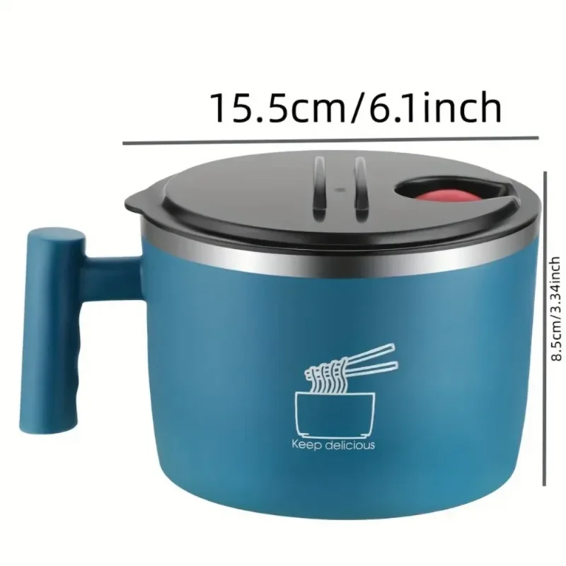 Lunch container Bowl 1000ml Large Thai Soup Bowls Tableware with Phone Stand Cereal Bowls for Home Kitchen Camping