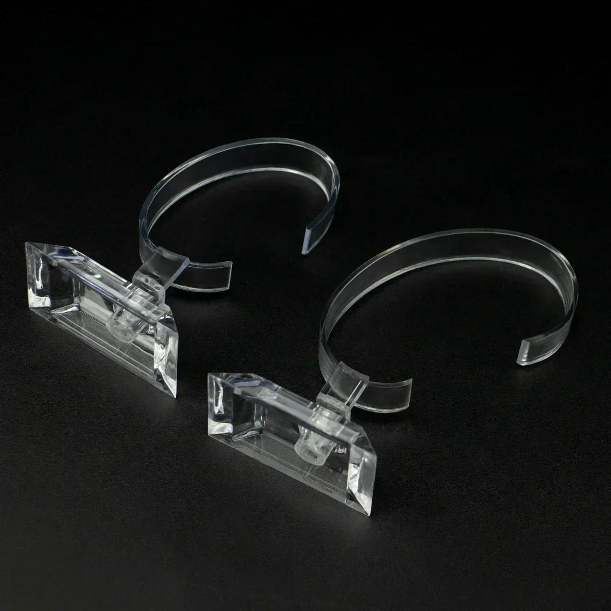Clear Plastic Watch Jewelry Display Rack C-ring Transparent Bracket Counter Display Rack Watch Bracelet Props