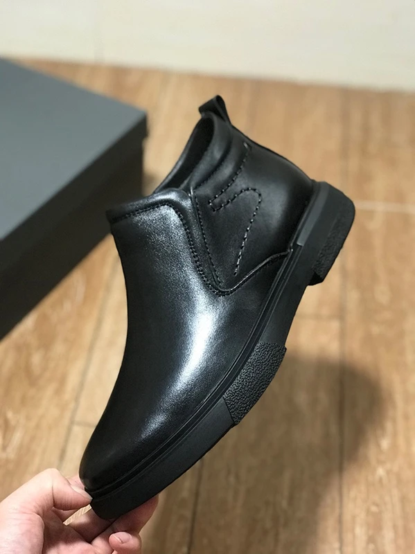 Dave&Di Nordic Fashion Men's High-Quality Leather  Boots Men's Plush Ankle Minus 40 Degree Leather Shoes Man