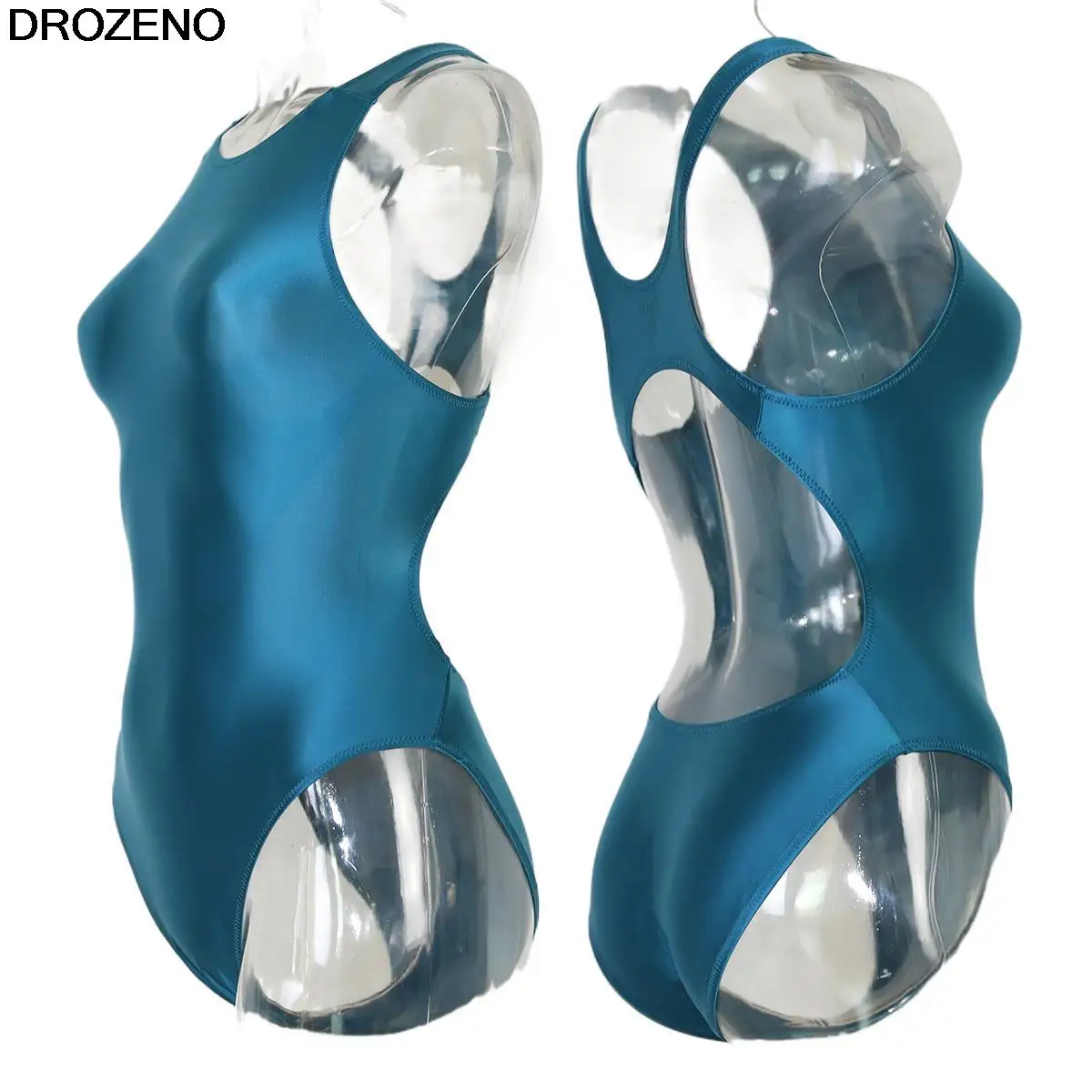 Drozeno Costume Da Bagno Donna 2023 Tinta Unita Costume Da Bagno Donna Liscio Volume Olio Collant Triangolo Sport Costume Intero Da Donna