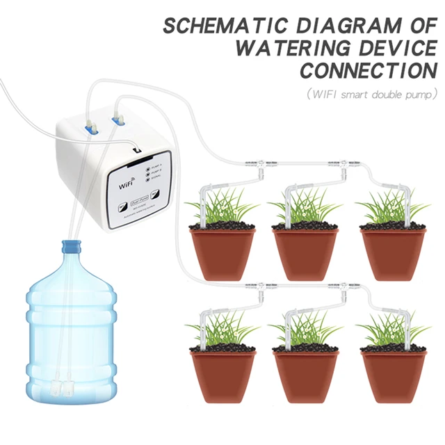 BYTELIKE Automatische Blumenbewässerungsanlage WIFI Smart Dual