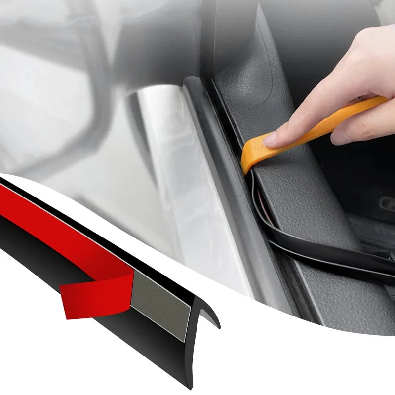 Enhanced Car Door Window Weatherproof Seal Strip - Noise Reduction & Insulation Rubber Strip