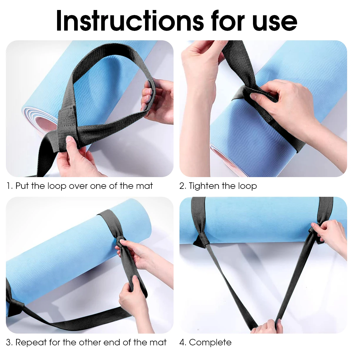 Adjustable Yoga Mat Strap Belt Shoulder Carry Belt Sports Sling Exercise Stretch Fitness Elastic Yoga Equipment yoga strap aerial yoga strap