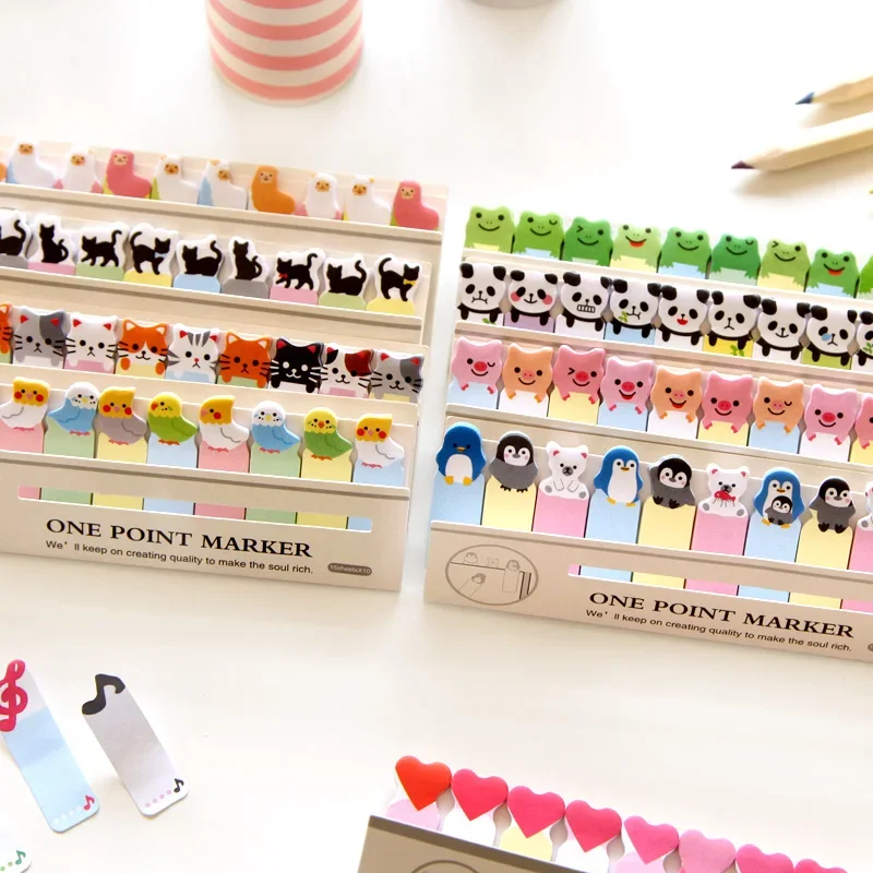 

Korean Stationery Cartoon Animal Cute Sit N Times Paste Personality Mini Note Post Sticky Notes Cute Stationary Supplies