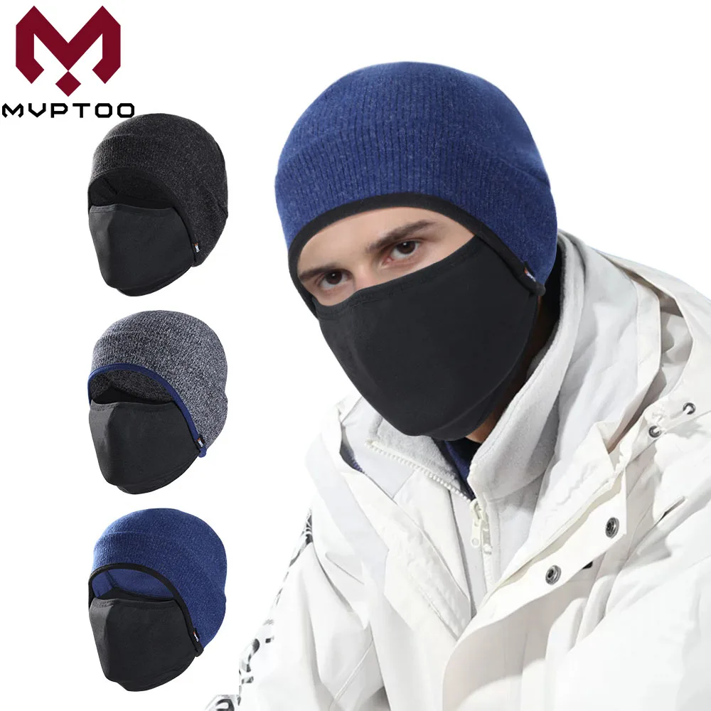 

Winter Warm Balaclava Hat Cycling Scarf Outdoor Motocross Full Face Mask Cover Men Motorcycle Motorbike Warmer Helmet Liner Cap