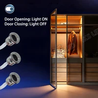 220V touch sensor switch single door/double door control intelligent control cabinet light kitchen wardrobe, hidden installation - Image 6