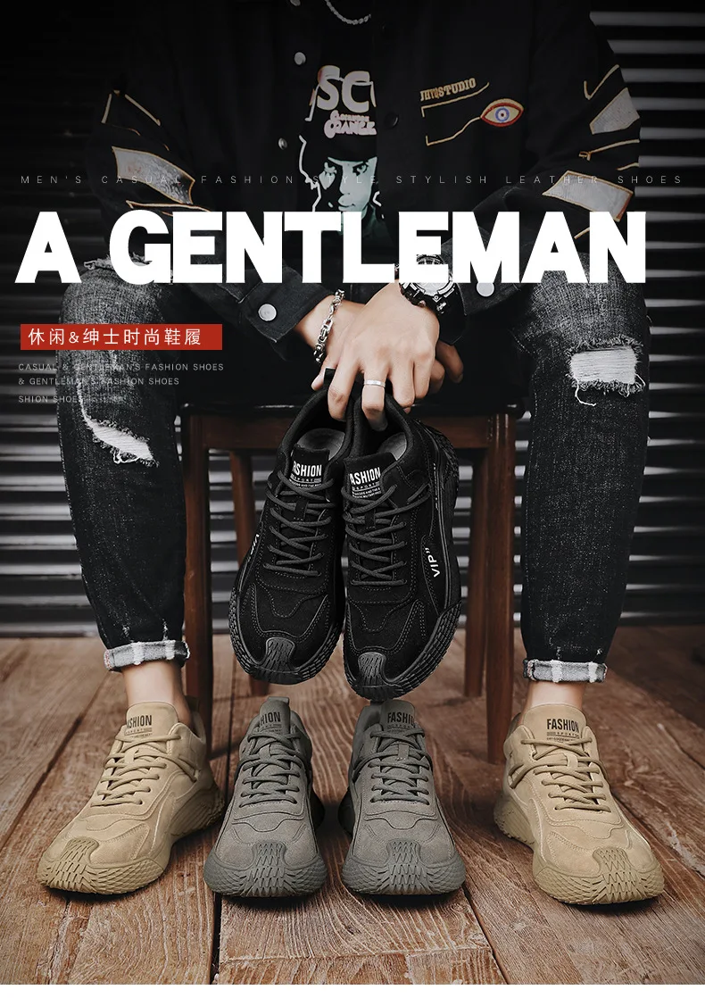 Description Picture 2 of item2024 Sneakers Summer Fashion Footwear Outdoor Hiking Shoes Men's Trendy Shoes Sports Wear Resistant Anti Slip Cycling VIP Youth