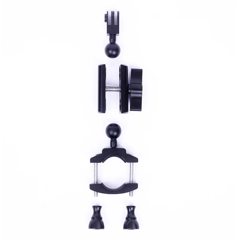 Newest 360 Rotatable Adjustable12-38mm All-Aluminum Handlebar Bike Ski Pole Mount for Go Pro He ro 7 6 5 4 3+ 3 Osmo Action