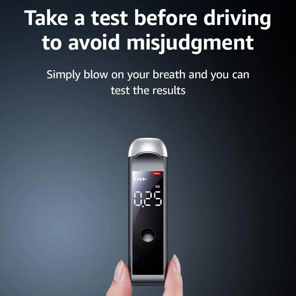 Car Automatic Alcohol Tester Auto Professional Breath Tester Home Display Drunk Driving Electronics Rechargeable Alcohol Tools alcohol tester breath alcohol tester