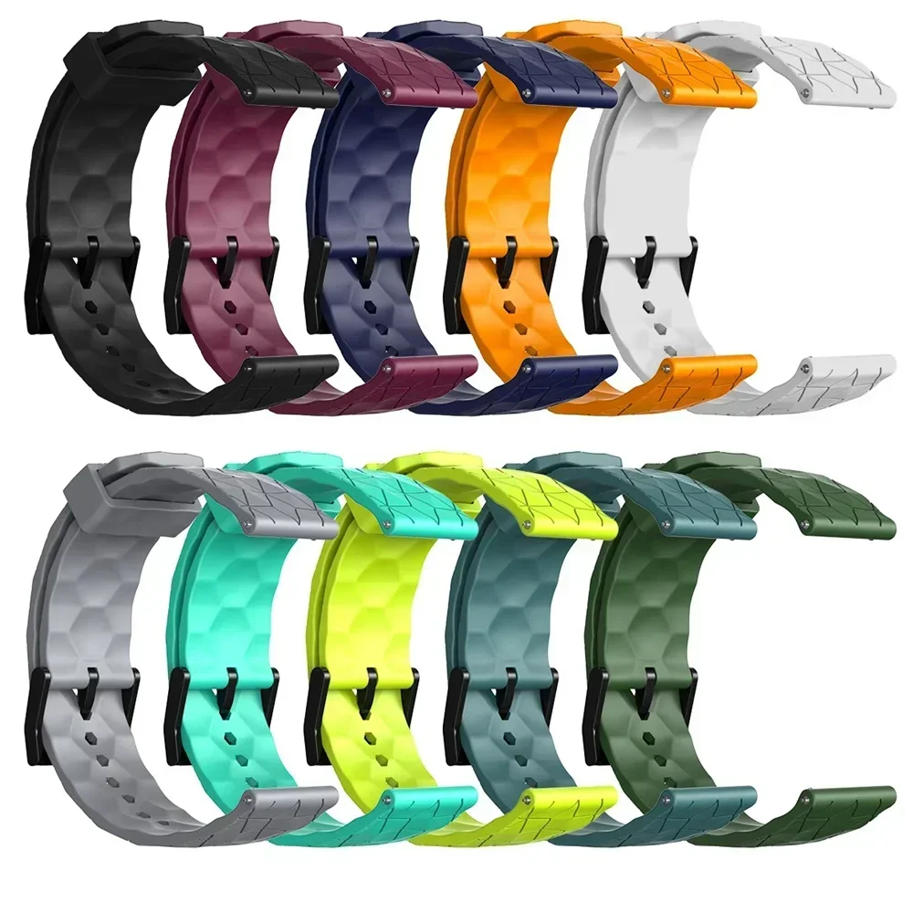 Silicone Sports Strap For SUUNTO VERTICAL Watch Band SUUNTO 9 5 PEAK PRO 3 Fitness RACE DLC 20mm 22mm Soft Bracelet Accessories