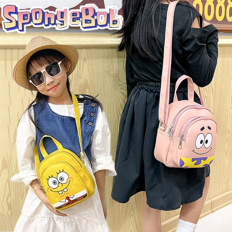 Spongebob Patrick Star Borsa A Tracolla Cartoon Anime Crossbody Bags Bambini Coin Phone Storage Purse Portable Zipper Handbag Gift