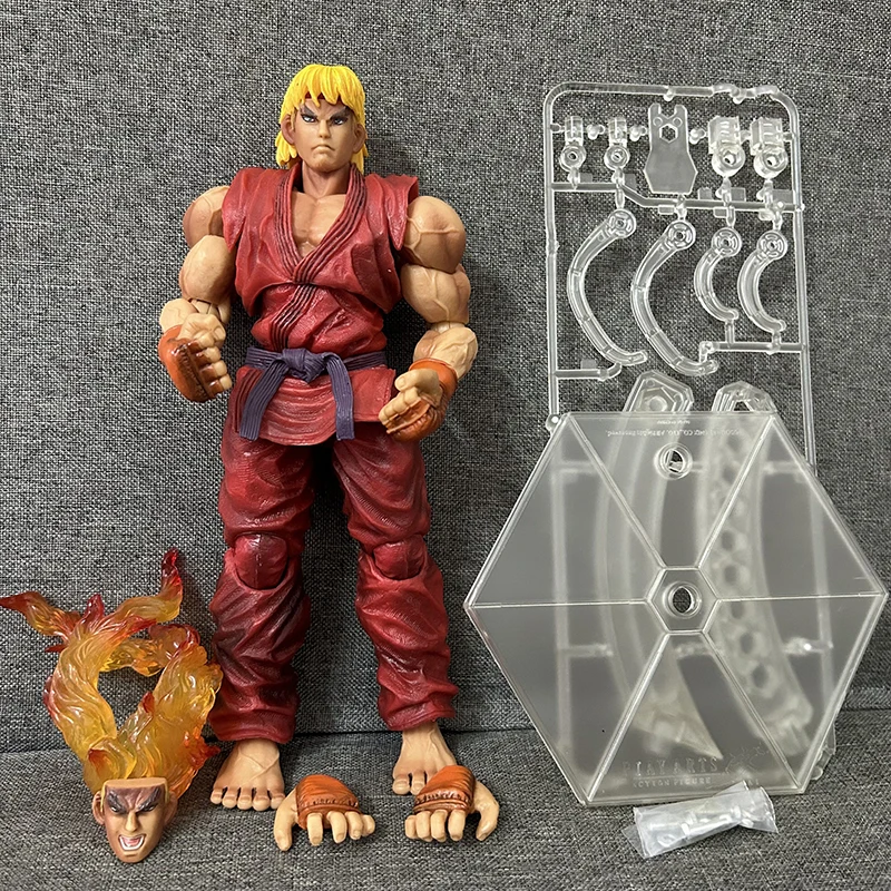 Play Arts Kai Street Fighter Ryu Action Figure Ken Akuma Anime Game Figurine Mobile Model Toys Doll 22Cm Regali Di Natale