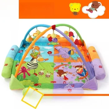 Eco-Friendly Thick Baby Play Mat 0-2Y Non-Toxic Crawling Blanket Gym Toy Set with Skin-Friendly Fabric Early Training Essentials 1