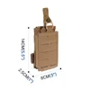 Tactical Single Magazine Pouch Molle Mag Bag for M4 M14 M16 AR15 G36 Magazine Pouches Outdoor Hunting Tool Mag Holder 2