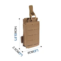Tactical Single Magazine Pouch Molle Mag Bag for M4 M14 M16 AR15 G36 Magazine Pouches Outdoor Hunting Tool Mag Holder 2