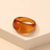 Bagues rondes Vintage en acrylique coloré coréen pour femmes, grand anneau de doigt Kpop pour filles, Punk en résine, bijoux à la mode, nouvelle collection