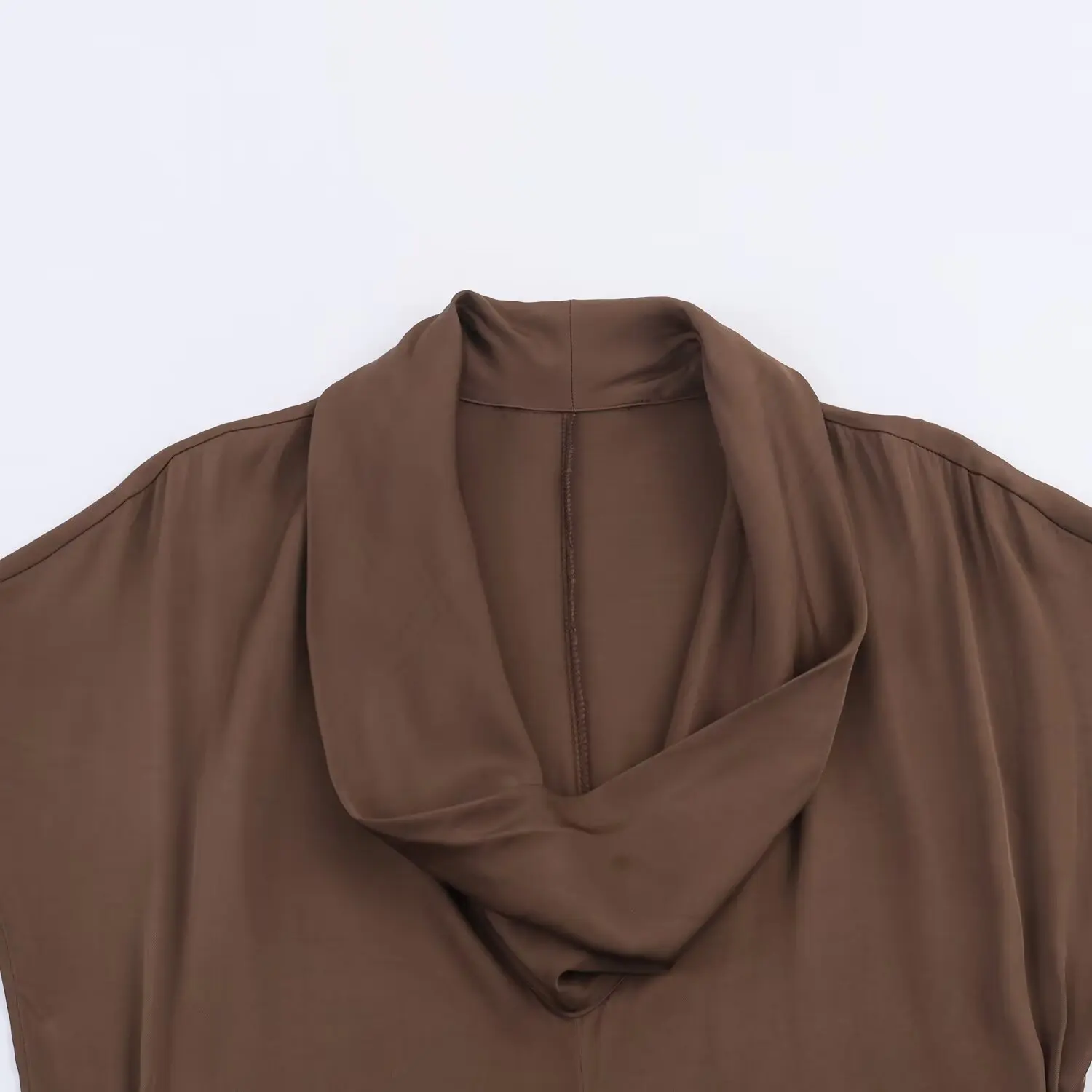 Women Elegant Solid Skirt With Hammer Pleated Collar Slim Fit Midi Long Dress With Belt Metal Sheet Fashion For Date Party Dress