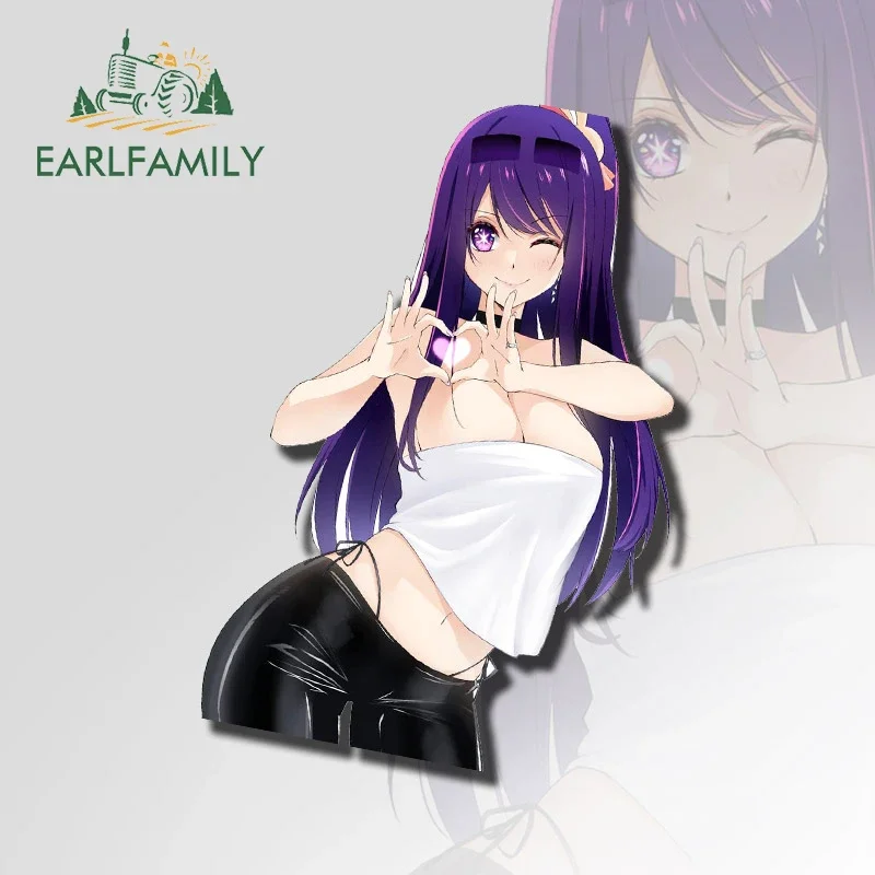 

EARLFAMILY 13cm x 8.4cm for Cute Loli Hoshino Ai Anime Car Sticker Sexy Waterproof Motorcycle Decal Vinyl Car Caravan Styling