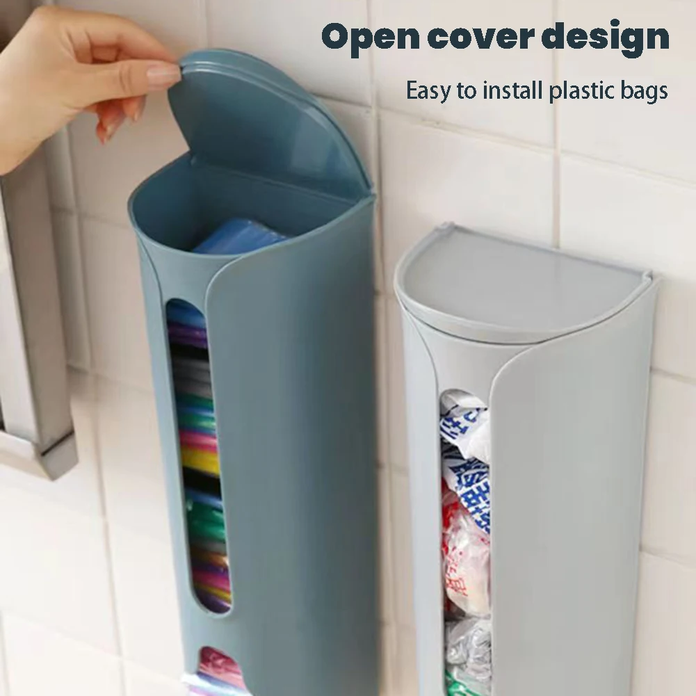 Wall Hanging Garbage Bag Storage Box Kitchen Plastic Bag, 51% OFF