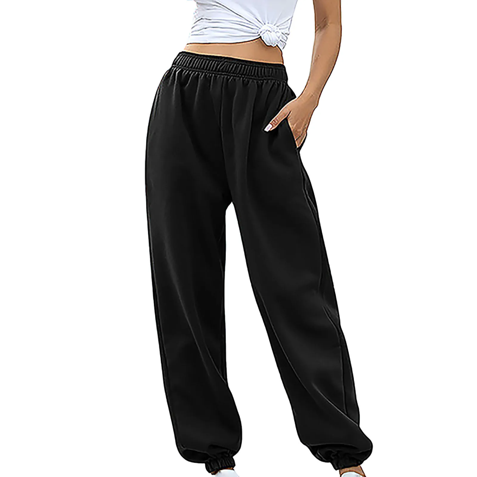 

Y2k Jogging Sweatpants Women Cotton Sports Pants Korean Fashion Tracksuit Pants Hippie Harajuku Oversize Streetwear Wide Pants