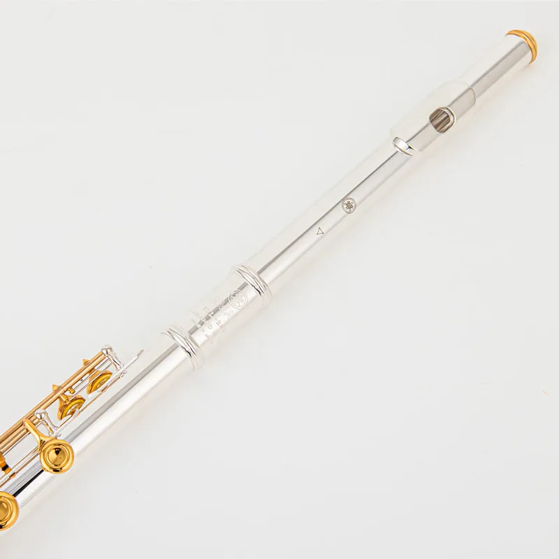 Japan Flute 282 Professional Cupronickel C Key 16 Hole Flute Silver Plated Musical Instruments Case and Accessories