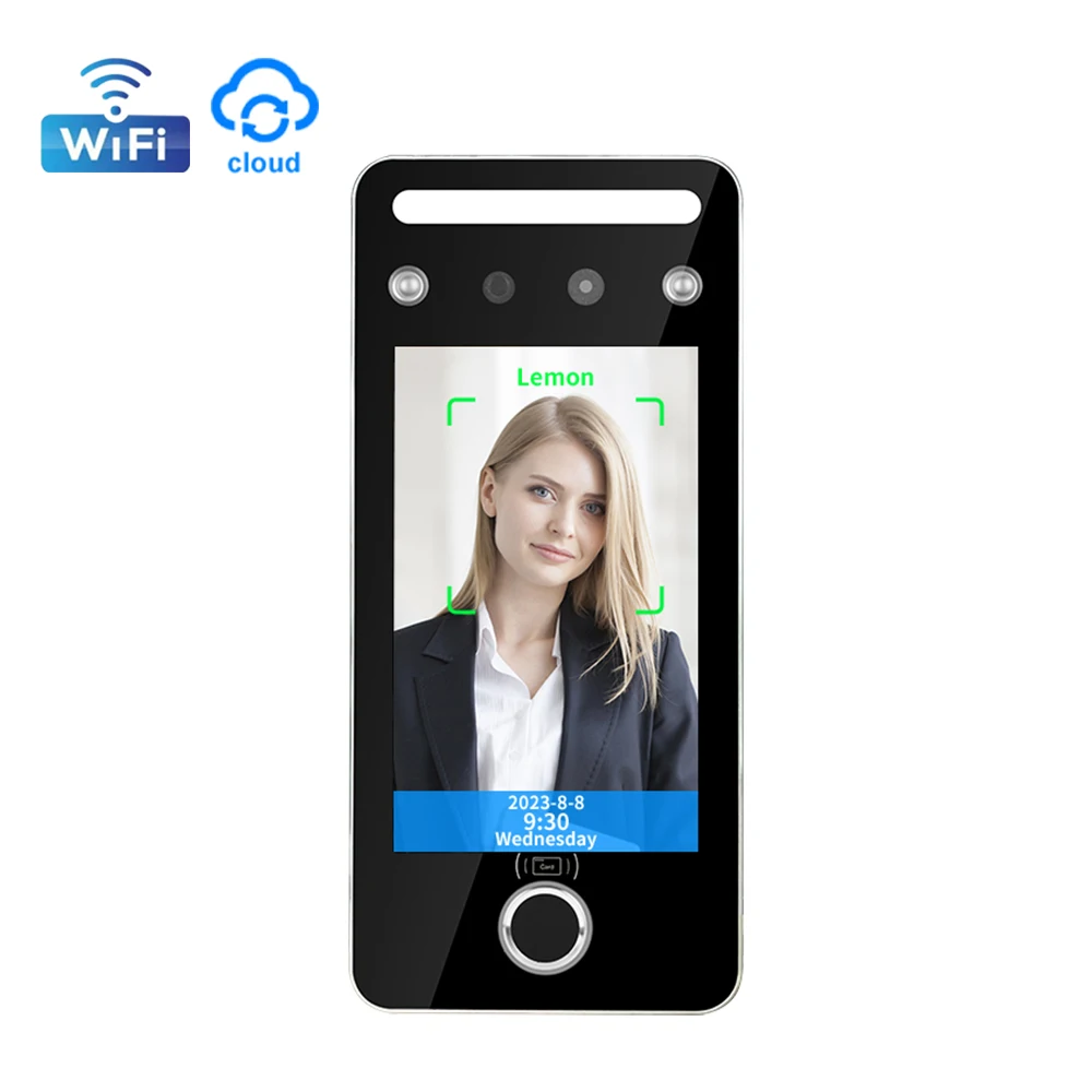 WIfi Biometric Fingerprint and Face Facial Recognition Time Attendance Terminal Device TCP/IP Door Lock Access Control System